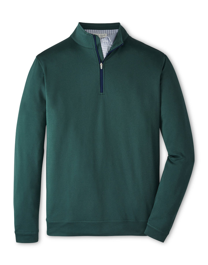 Peter Millar Perth Mélange Performance Quarter-Zip: Nordic Pine