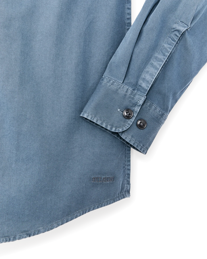 Filson 4.5-oz. Twill Shirt: Orion Blue