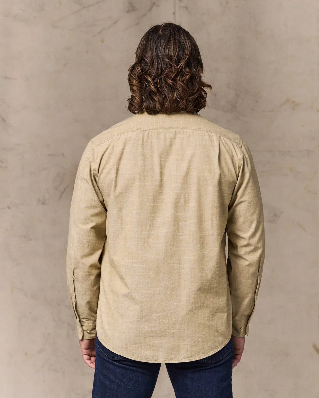 Filson Chambray CPO Shirt: Tan