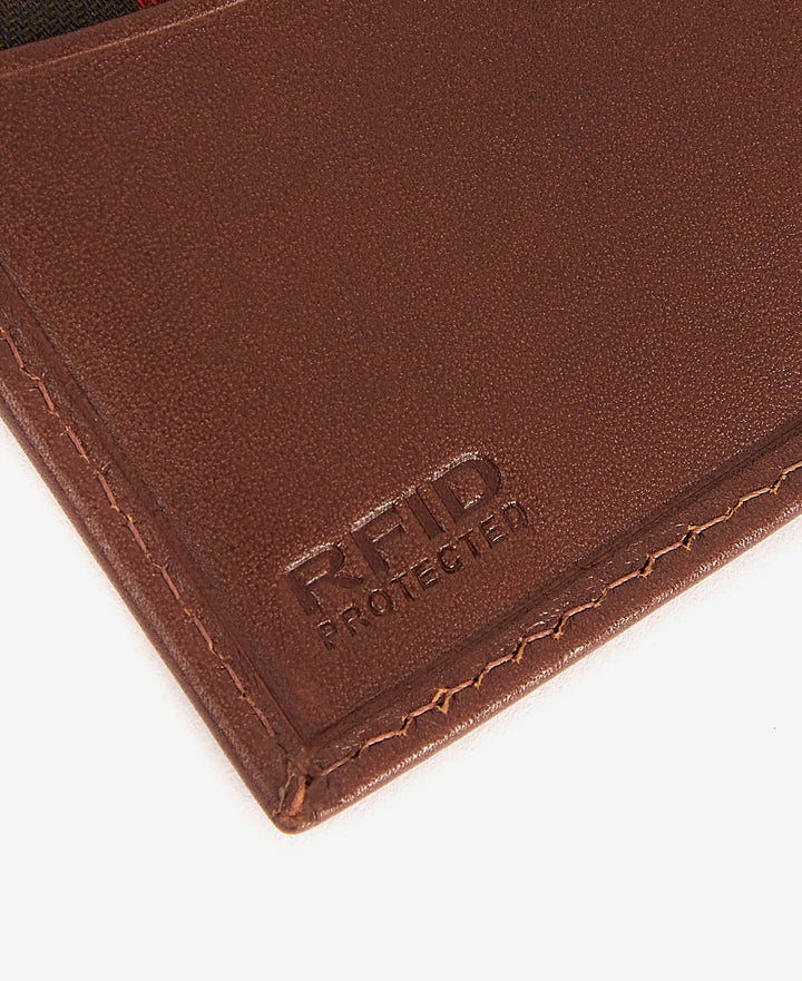 Barbour Colwell Leather Billfold Wallet: Brown/Classic