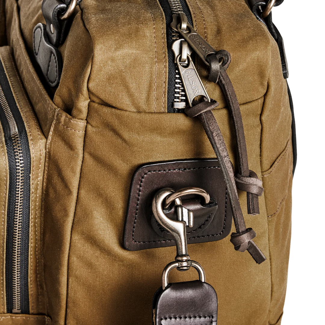 Filson 48 Hour Tin Cloth Duffle Bag: Dark Tan