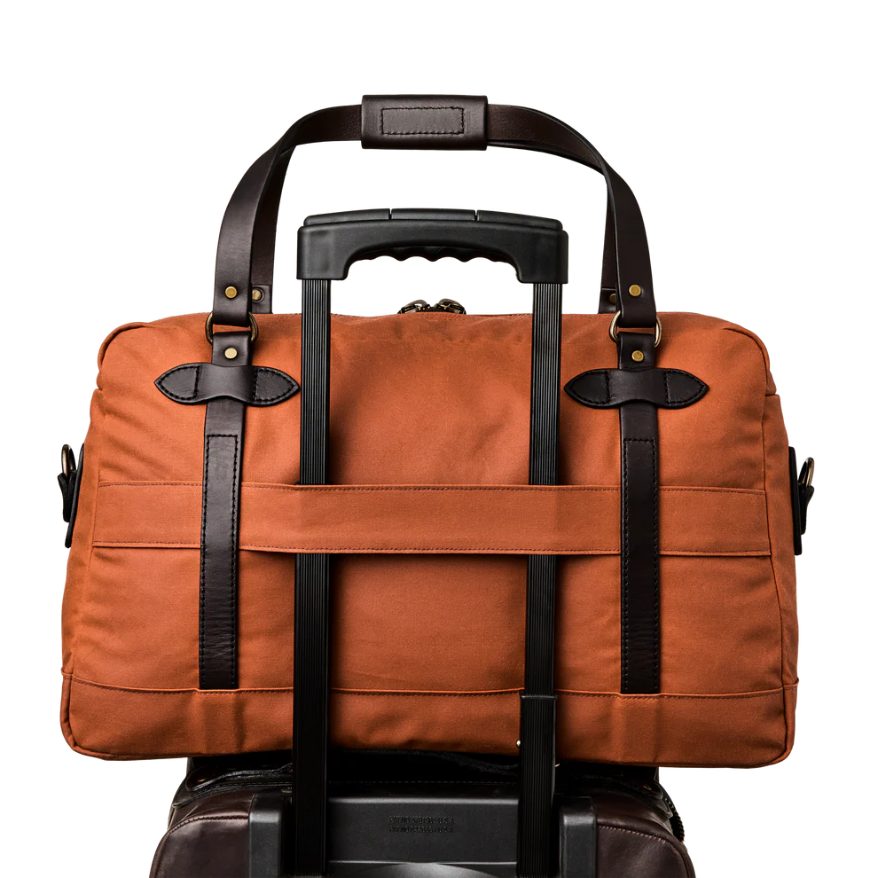 Filson 48 Hour Tin Cloth Duffle Bag: Rust