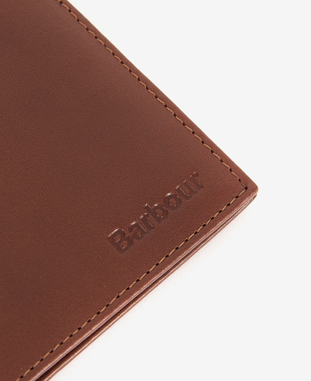 Barbour Colwell Leather Billfold Wallet: Brown/Classic