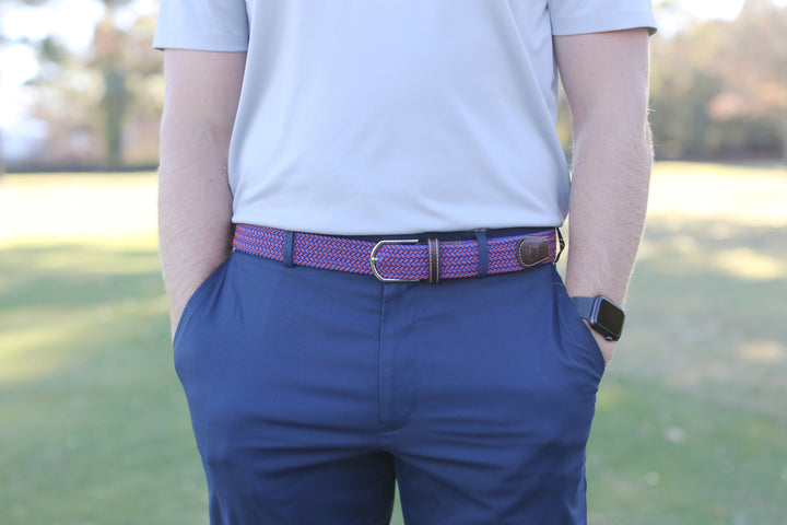 Roostas The Daytona Two Toned Woven Elastic Stretch Belt