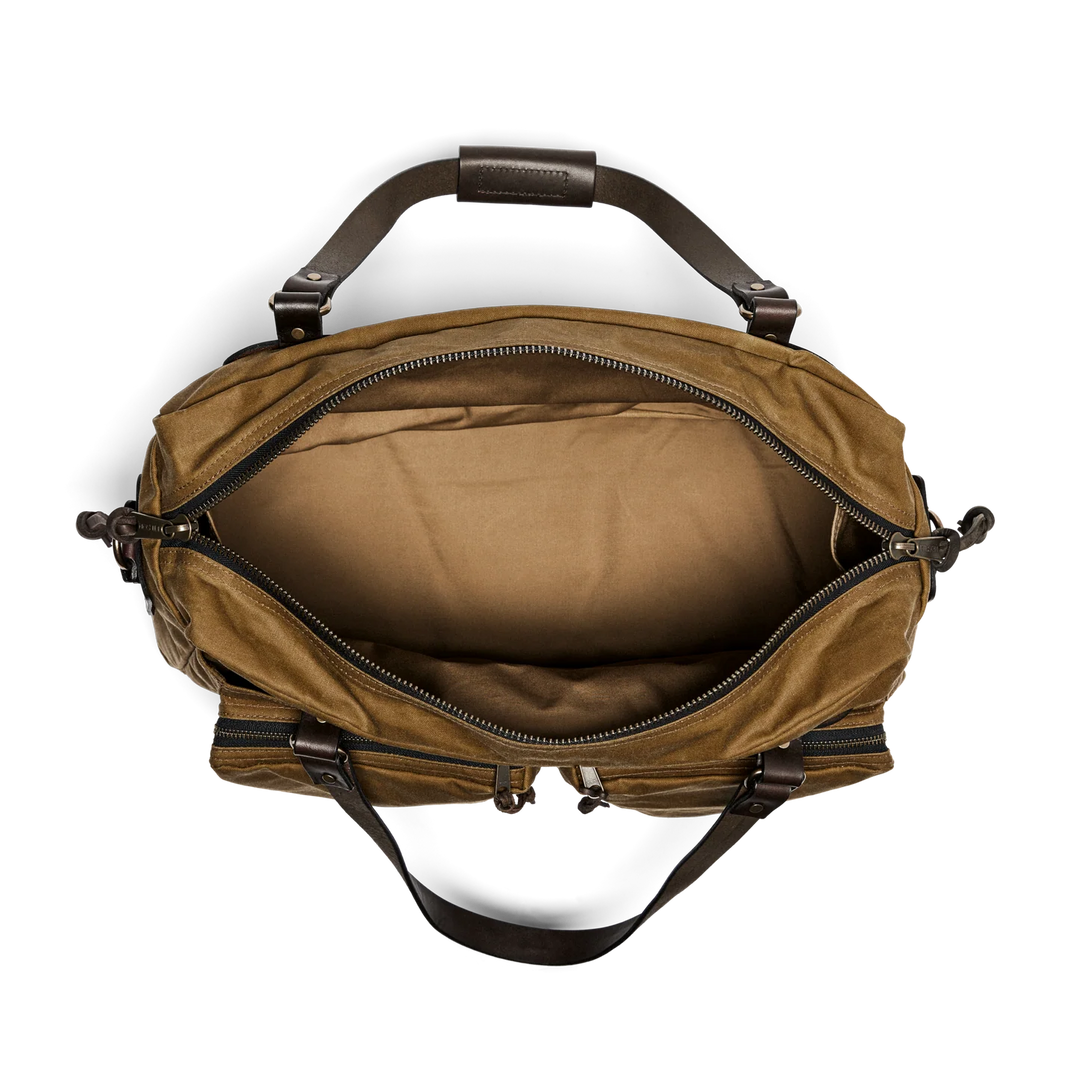 Filson 48 Hour Tin Cloth Duffle Bag: Dark Tan