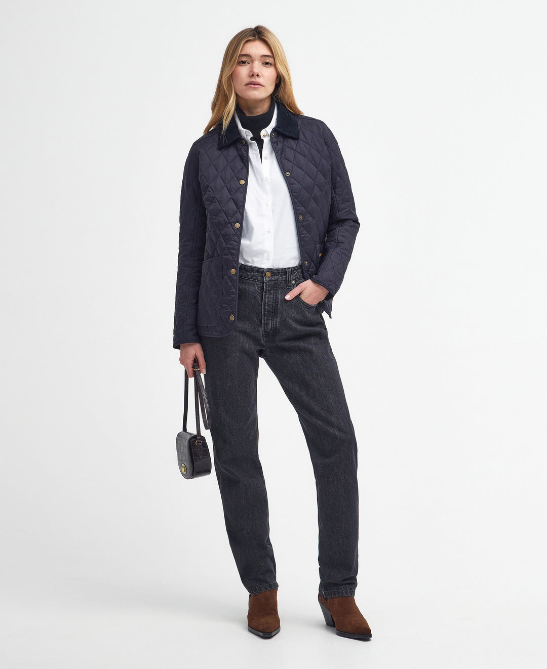 Barbour Annandale Quilted Jacket: Navy