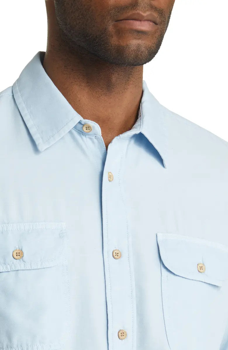 Faherty The Getaway Shirt: Sky