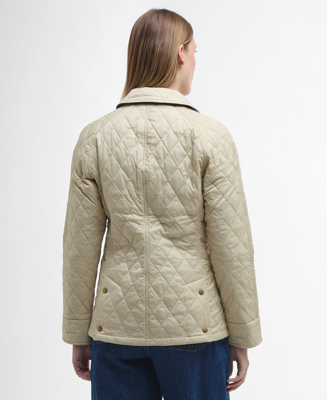Barbour Summer Beadnell Quilted Jacket: Pearl