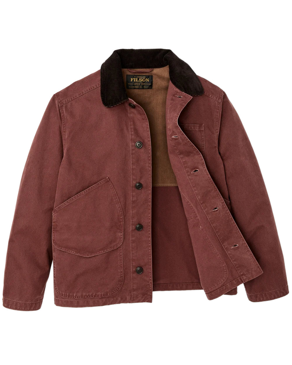 Filson Canvas Outfitter Jacket: Sequoia
