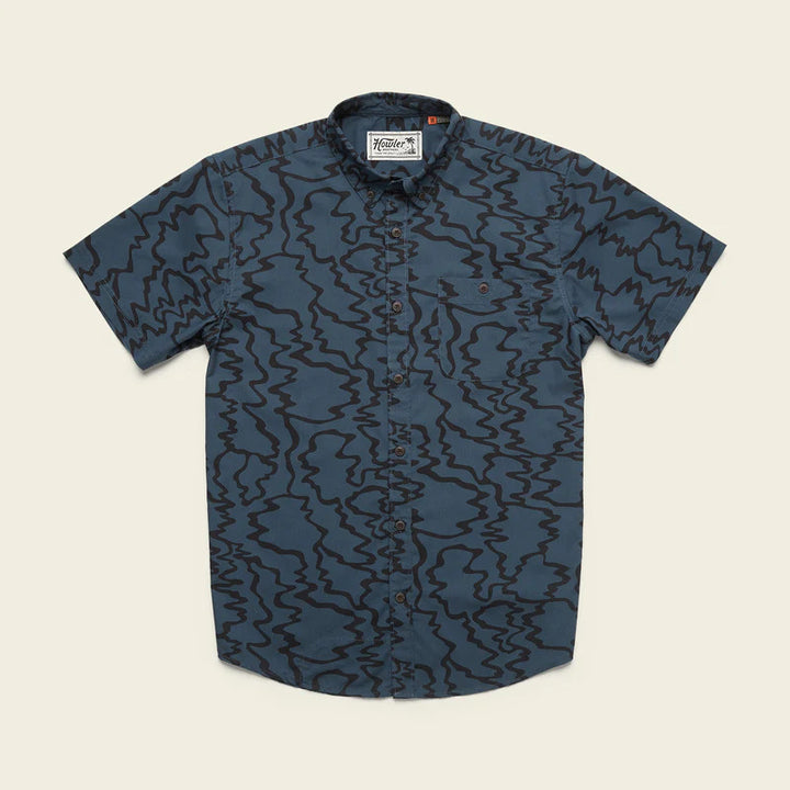 Howler Brothers Mansfield Shirt: Ocean Motion - Oil Slick