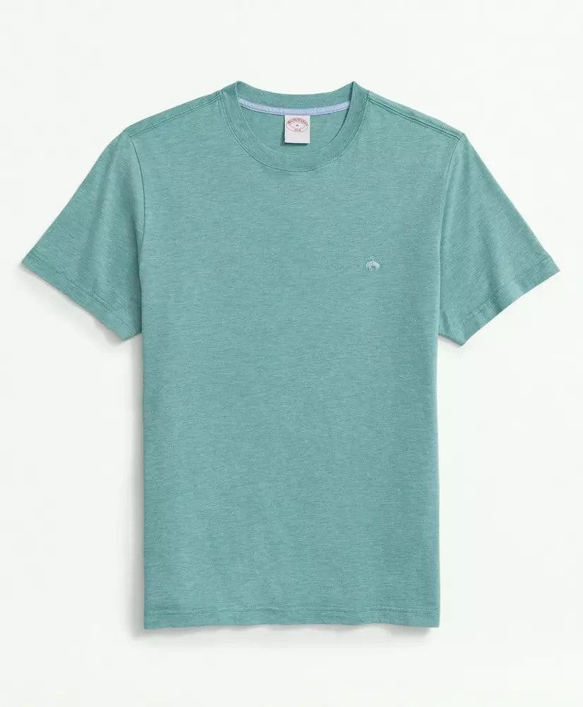 Brooks Brothers Washed Supima® Cotton Logo Crewneck T-Shirt: Green