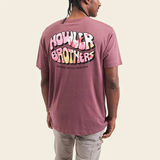 Howler Brothers Howler Bubble Gum T-Shirt: Plum Wine