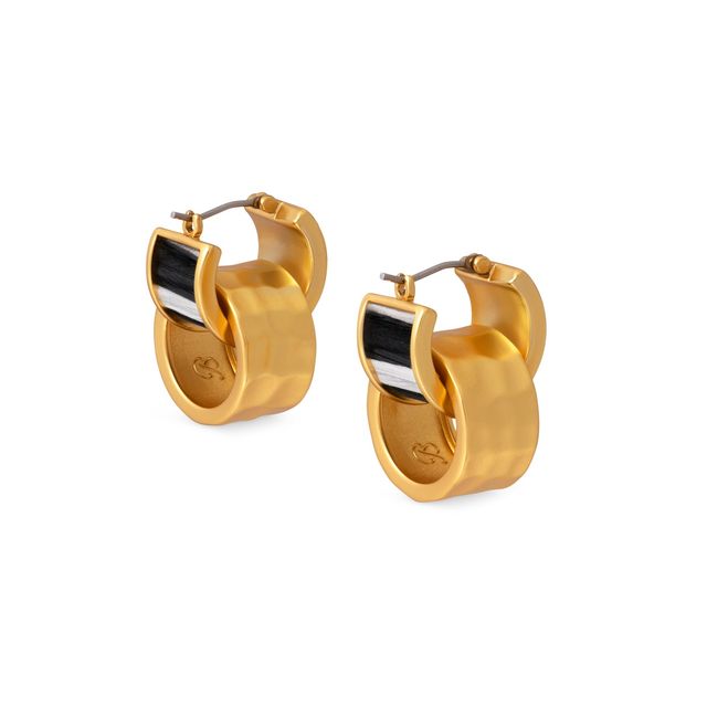 Brackish Gold Hoop Earring: Melissa