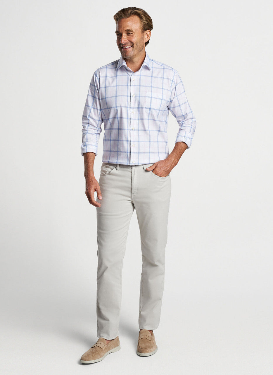 Peter Millar Abbot Crown Lite Cotton-Stretch Sport Shirt: Palmer Pink