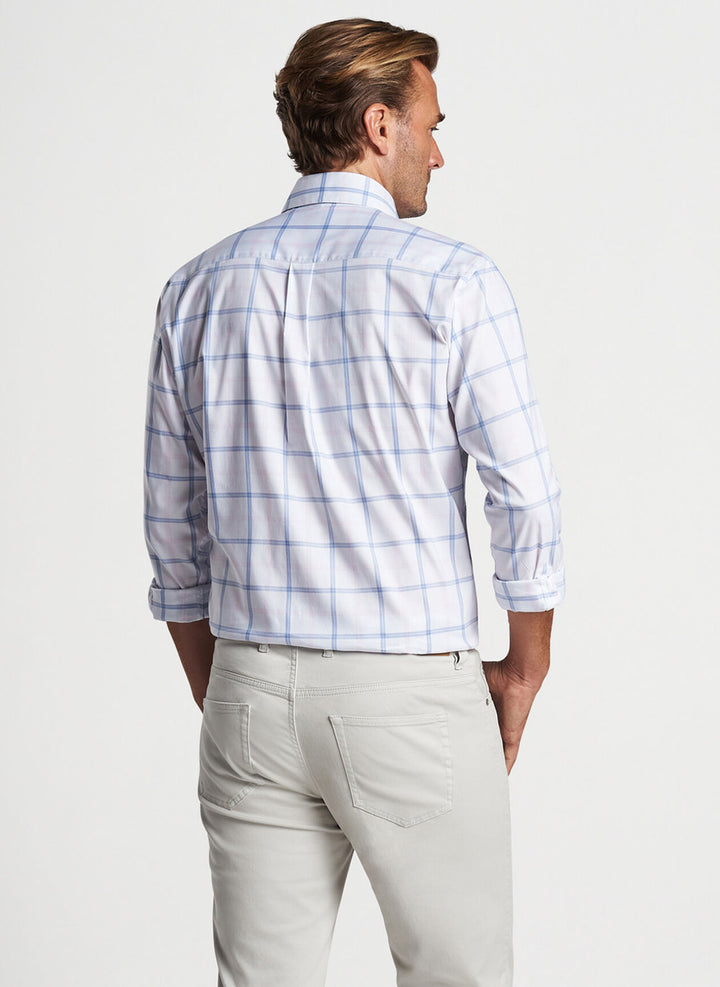 Peter Millar Abbot Crown Lite Cotton-Stretch Sport Shirt: Palmer Pink