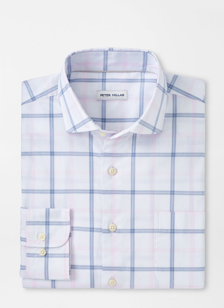 Peter Millar Abbot Crown Lite Cotton-Stretch Sport Shirt: Palmer Pink