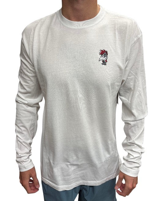 Johnnie-O University of South Carolina Adam Long Sleeve T-shirt: White