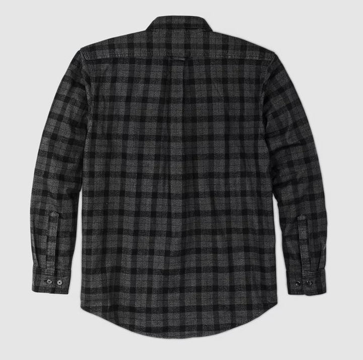 Filson Alaskan Guide Shirt: Heather Gray/Black Plaid