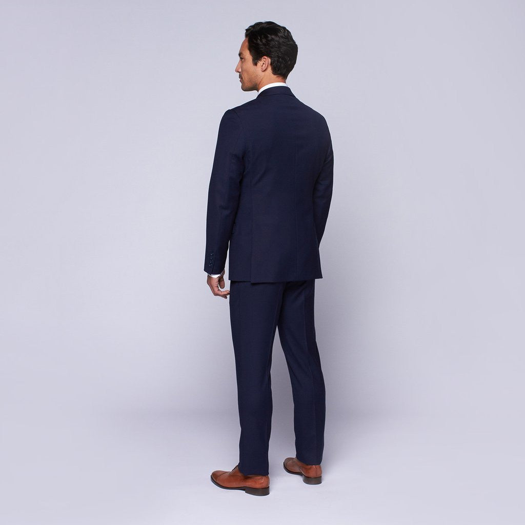 MaxDavoli by MaxMan American Blue Solid Suit