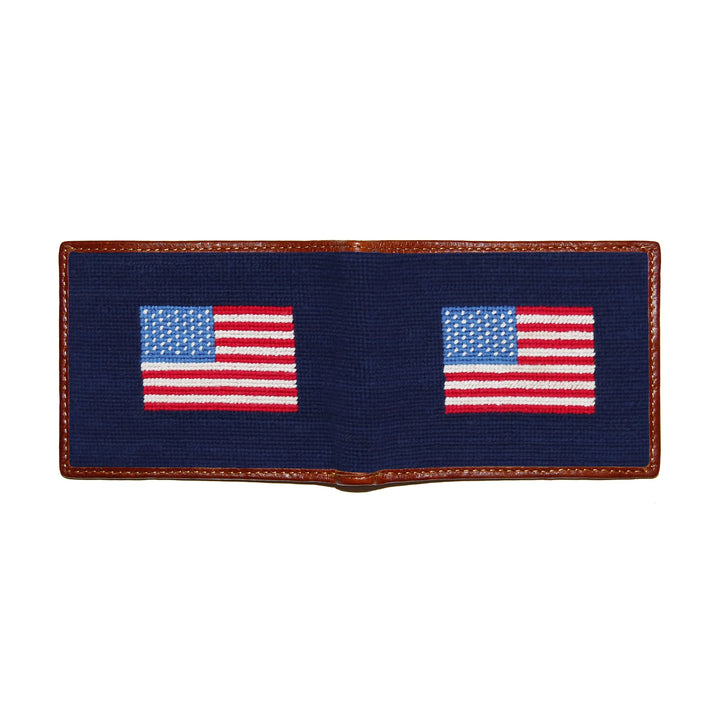 Smathers & Branson American Flag Bifold Wallet: Navy