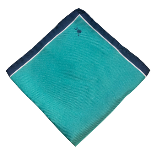 Craig Reagin South Carolina Palmetto Pocket Square: Teal