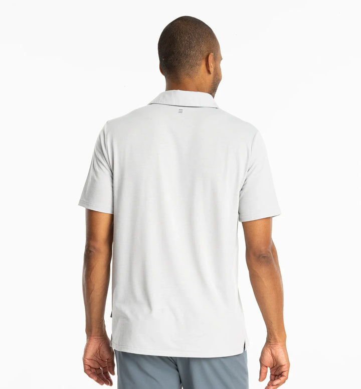 Free Fly Men's Bamboo Elevate Polo: Aspen Grey