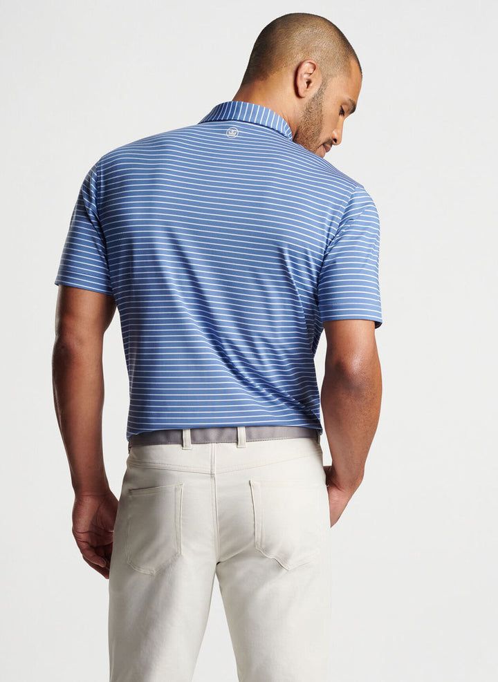 Peter Millar Drum Performance Polo: Astral Blue