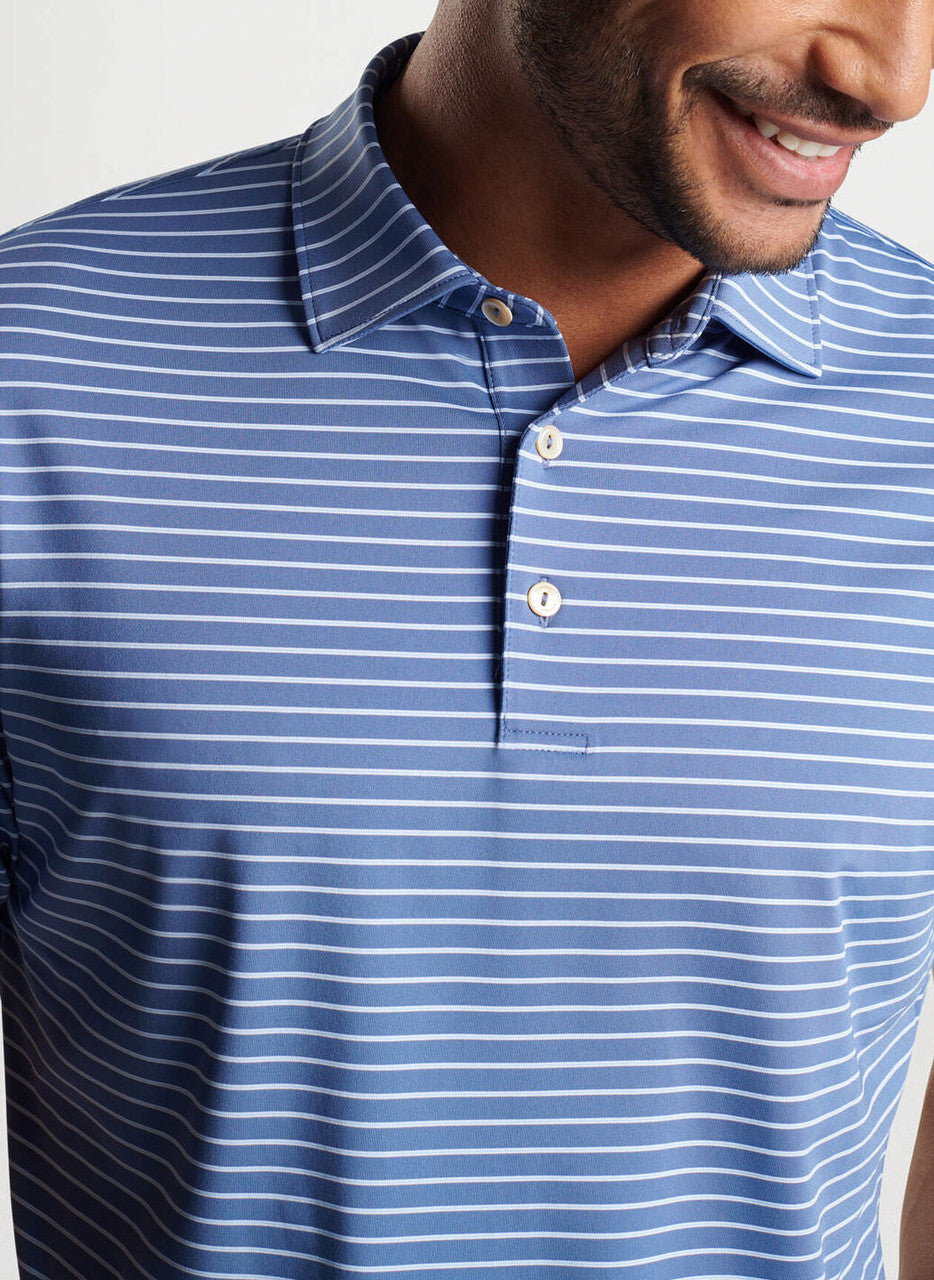 Peter Millar Drum Performance Polo: Astral Blue