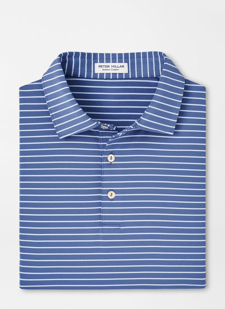 Peter Millar Drum Performance Polo: Astral Blue