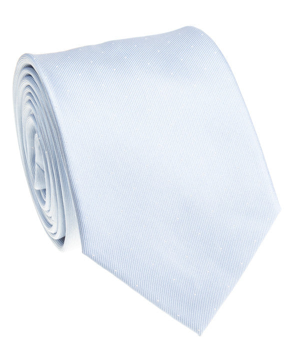 Light Blue Pin Dot Tie