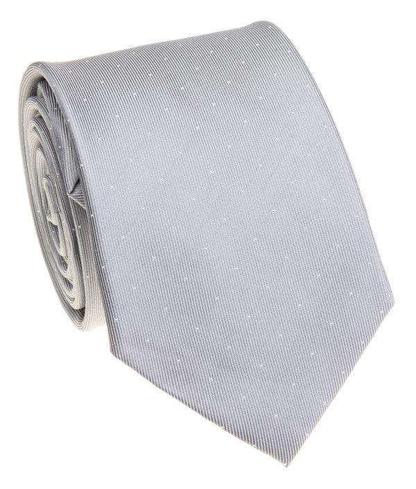 Silver Pin Dot Tie