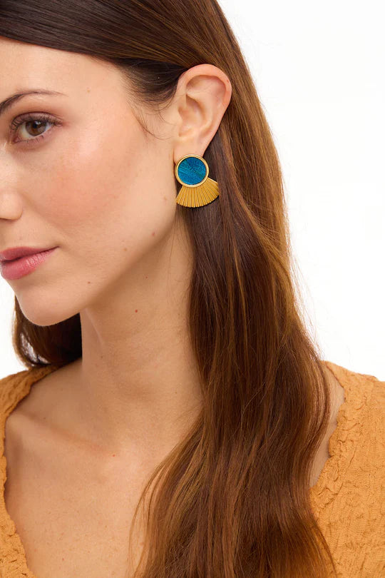 Brackish Large Stud Earring: August Cay