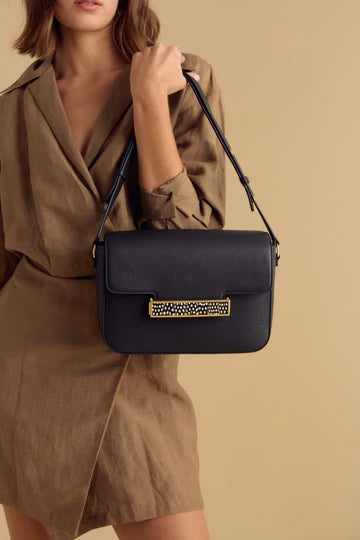 Brackish Oxford Handbag: Black/Guinea