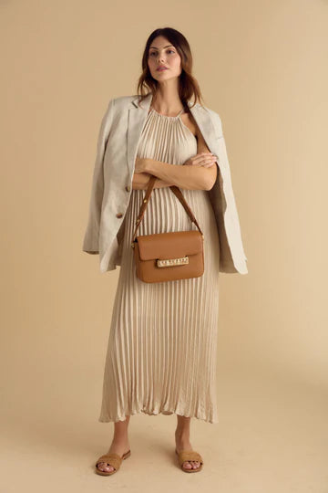 Brackish Oxford Handbag: Tan/Quail