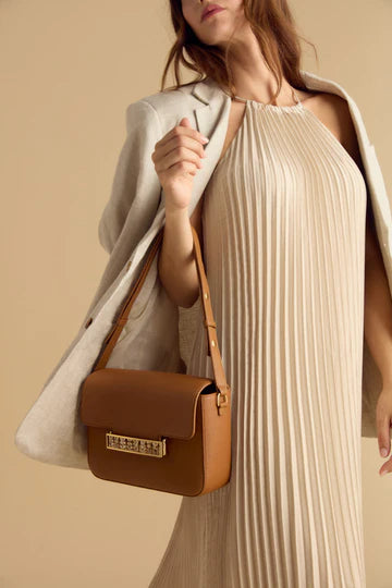 Brackish Oxford Handbag: Tan/Quail