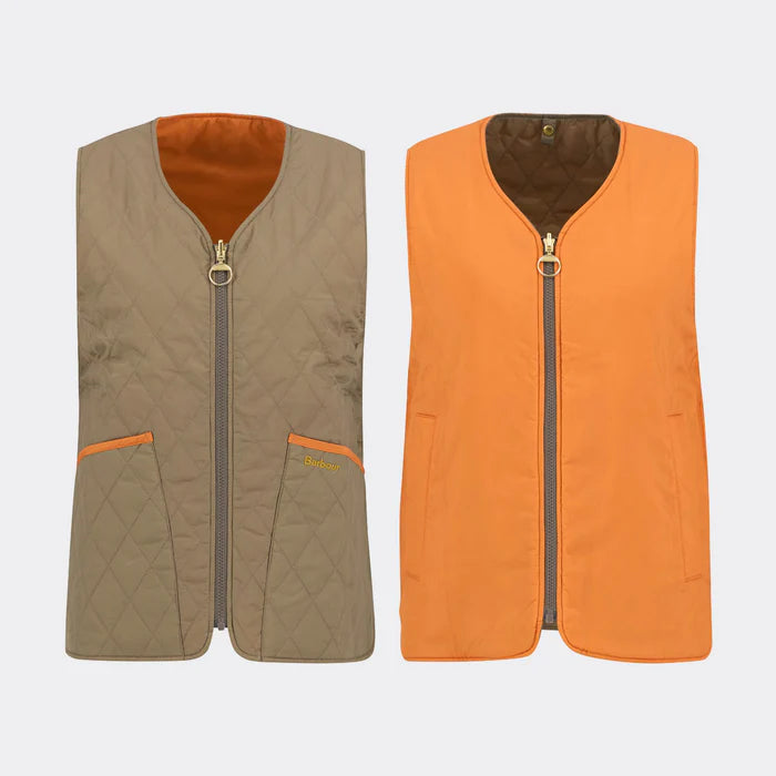 Barbour My Barbour Reversible Quilted Liner: Timberwolf/Marigold