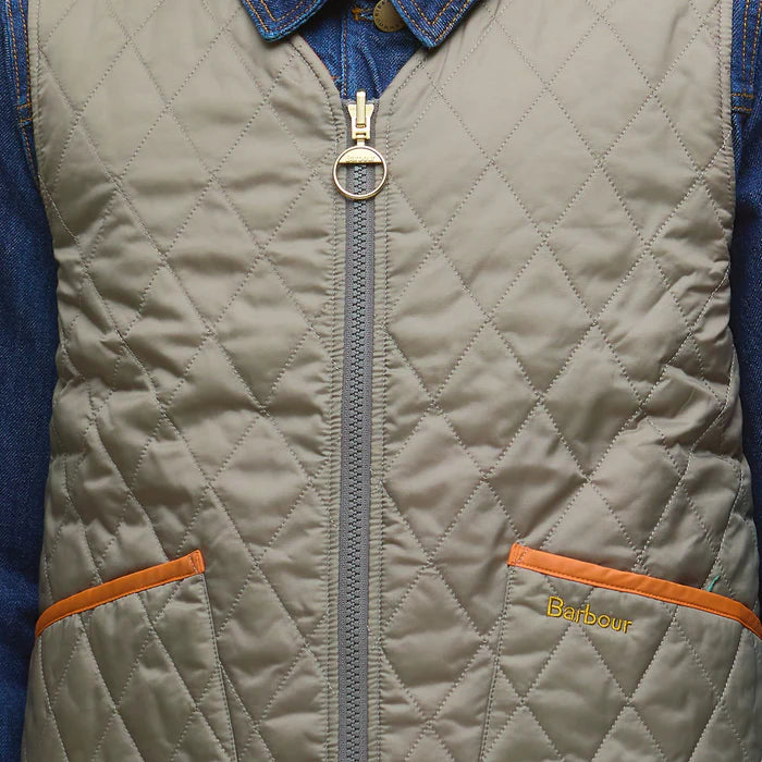 Barbour My Barbour Reversible Quilted Liner: Timberwolf/Marigold