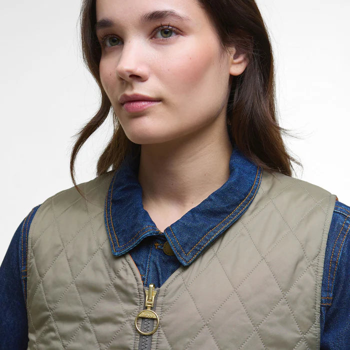 Barbour My Barbour Reversible Quilted Liner: Timberwolf/Marigold
