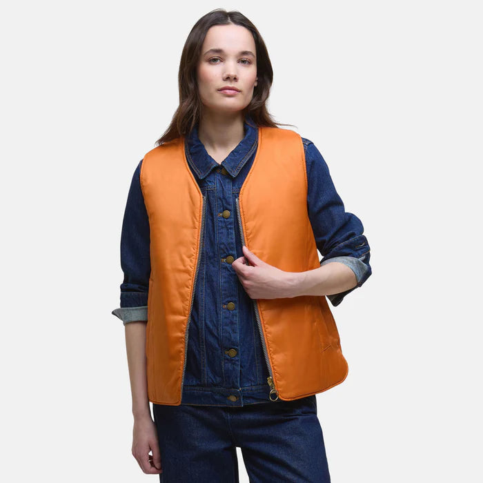 Barbour My Barbour Reversible Quilted Liner: Timberwolf/Marigold