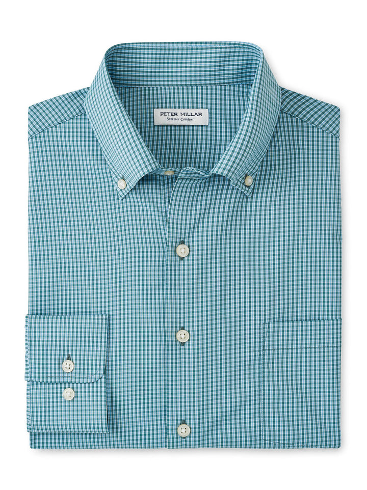 Peter Millar Barrie Performance Twill Sport Shirt: Sherwood