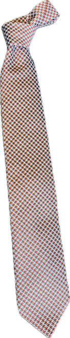 Seaward and Stearn Burnt Orange Basket Weave Tie