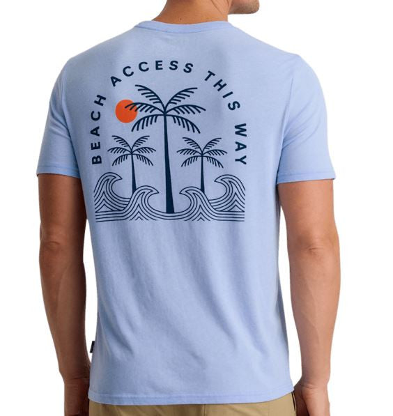 Free Fly Beach Access Tee: Heather Lavender