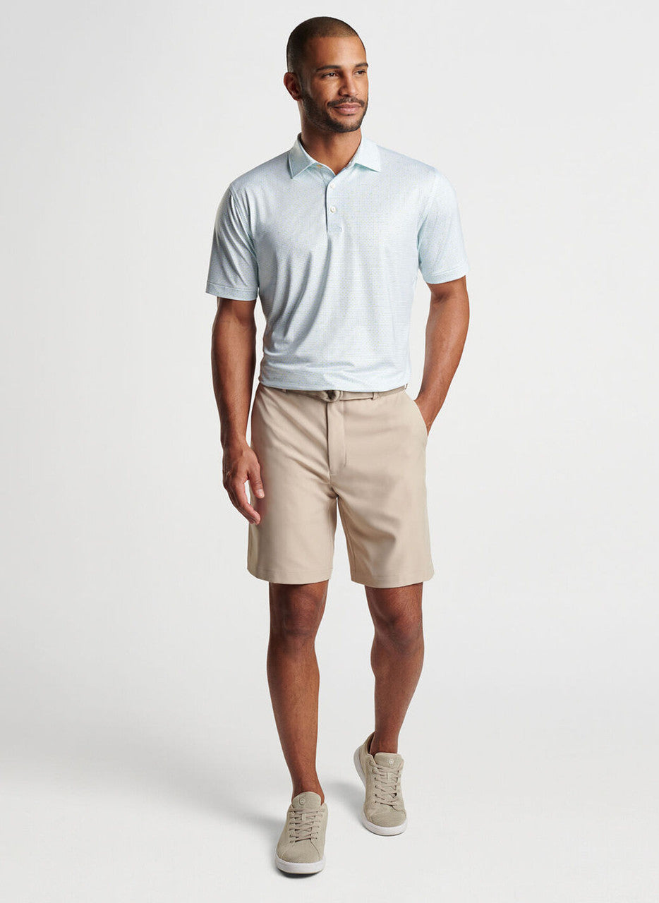 Peter Millar The Bees Knees Performance Jersey Polo: White/Spritzer