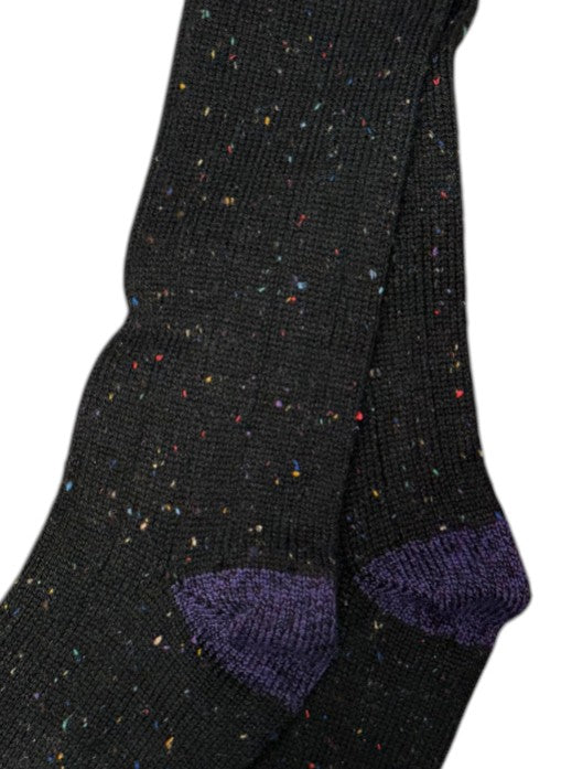 Boardroom Socks: Black Tweed
