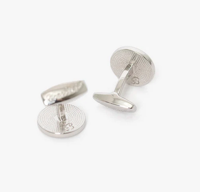 Brackish Blackbeard Cufflinks: Rhodium