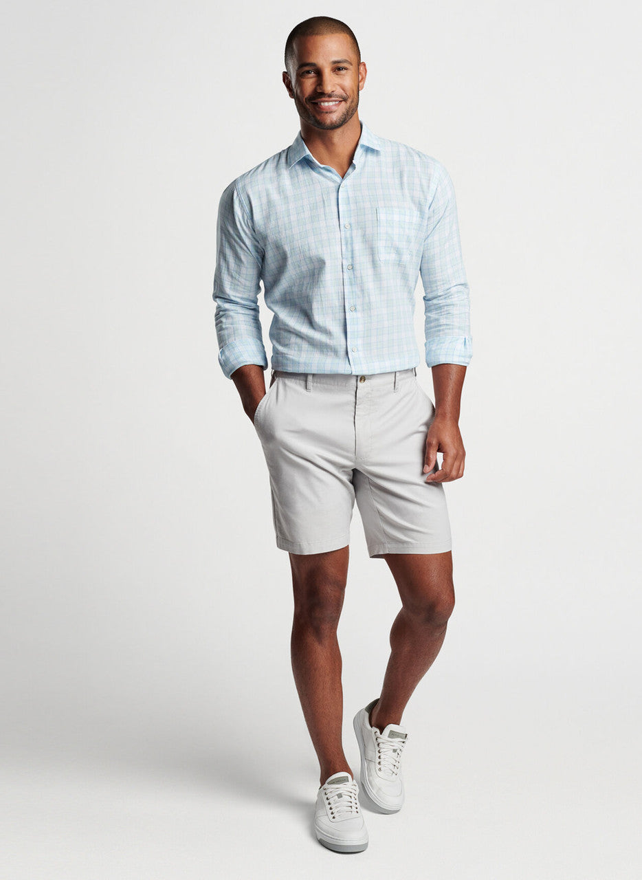 Peter Millar Block Island Cotton Sport Shirt: Calamint