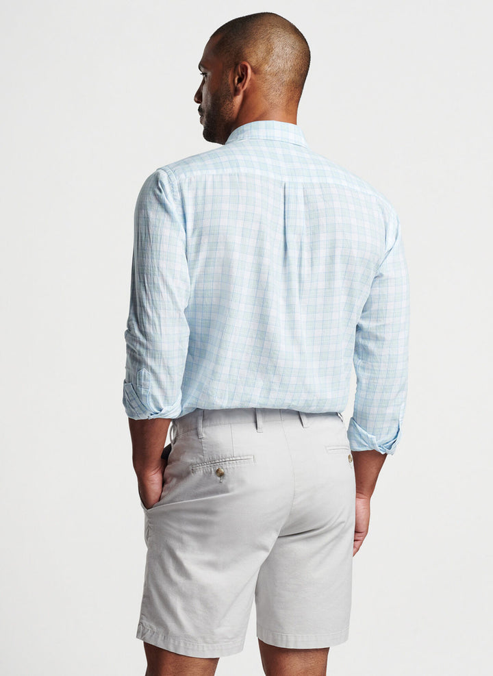 Peter Millar Block Island Cotton Sport Shirt: Calamint