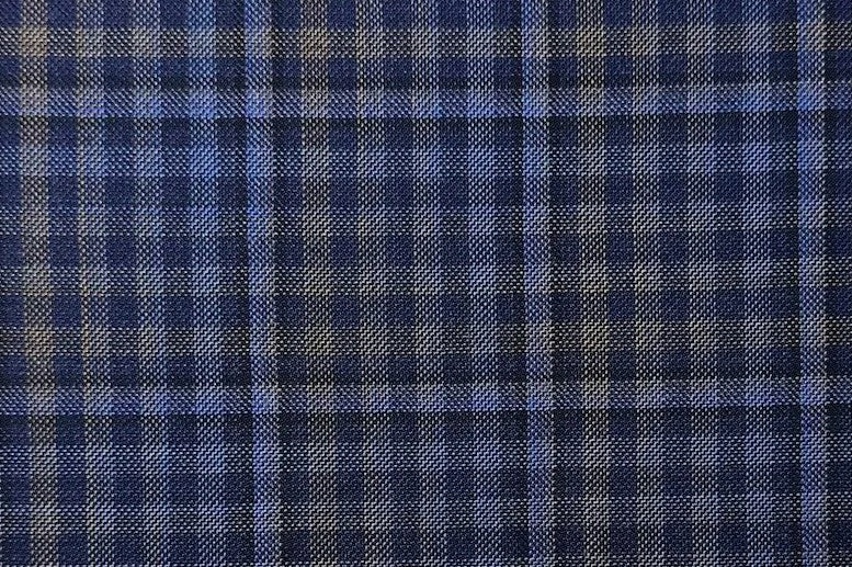 Maxdavoli by Maxman Zignone Tailored Coat: Blue Check