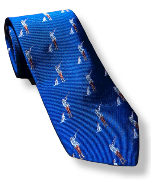 R. Hanauer Blue Dog & Hunter Tie