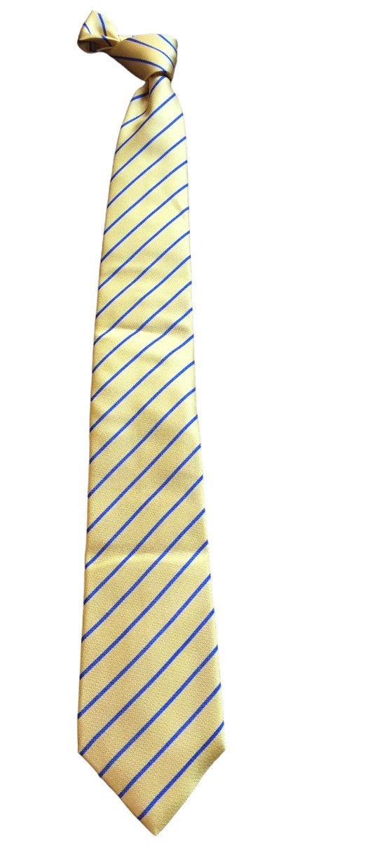 Robert Jensen Blue and Yellow Stripe Tie